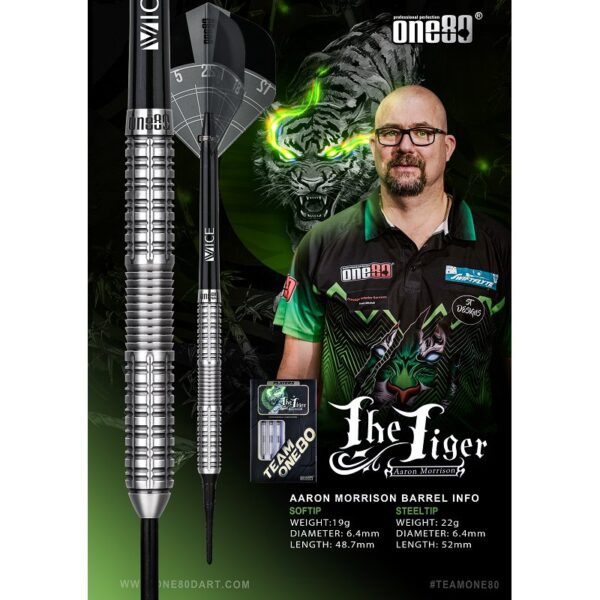 Aaron "The Tiger" Morrison soft darts 19g