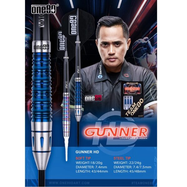 Gunner HD Soft tip darts