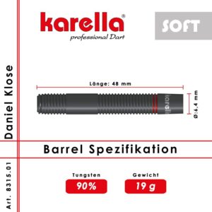 Daniel Klose soft darts - Afbeelding 2