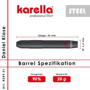 Daniel Klose steeldarts - Afbeelding 2