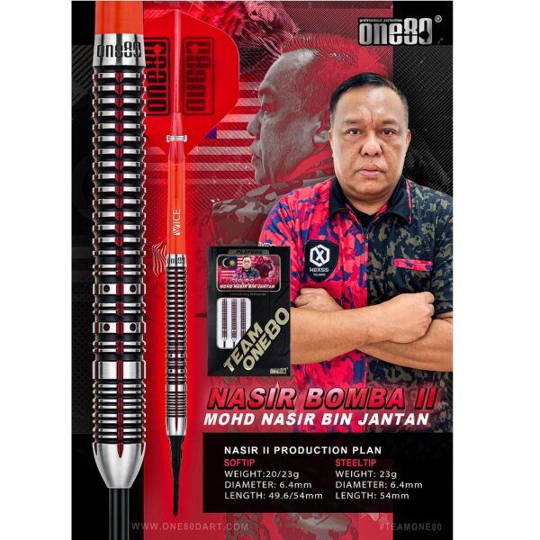 Nasir Bomba V2 soft tip darts