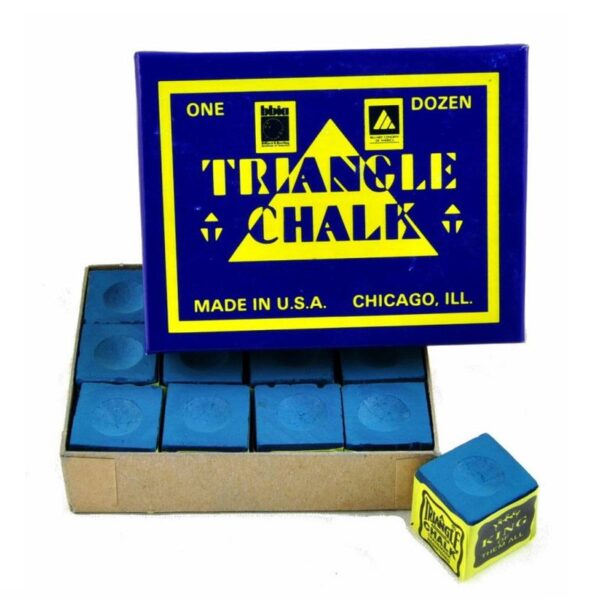 Biljartkrijt Triangle blauw 12